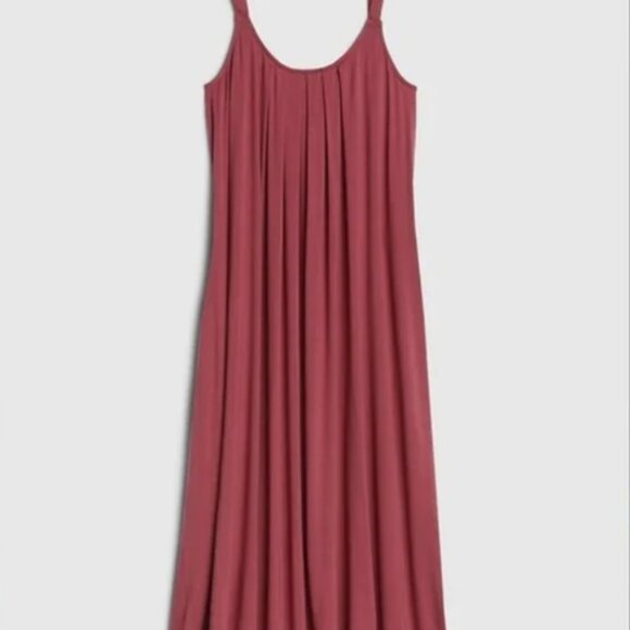 Relaxed fit Gap midi dress, pleated, sleeveless, size S - Picture 1 of 7